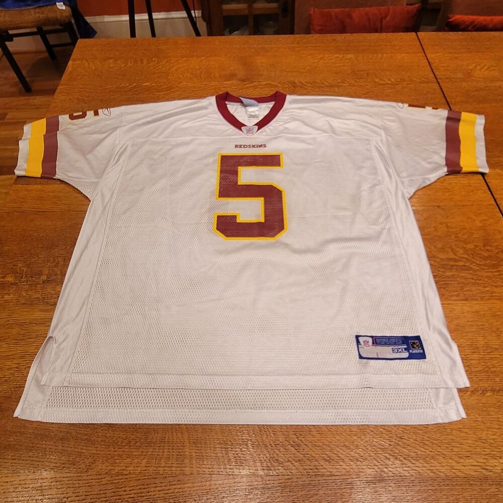 Reebok NFL Washington Redskins Donovan McNabb #5 Jersey Men’s 3XL White On Field